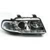 Φανάρια εμπρός Audi A4 Dayline (1995-1998) led - chrome , με λάμπες (Η1) - σετ 2τμχ.