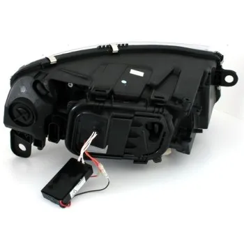Φανάρια εμπρός Audi A6 led (2004-2008) angel eyes - chrome , με λάμπες (Η1) - σετ 2τμχ.