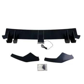 Diffuser προφυλακτήρα Vw Golf 8 GTI Blade με ανακλαστήρα - μαύρο γυαλιστερό