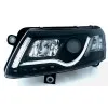 Φανάρια εμπρός Audi A6 4F (2004-2008) led lightbar, με λάμπες (H7/Η1) - σετ 2τμχ.