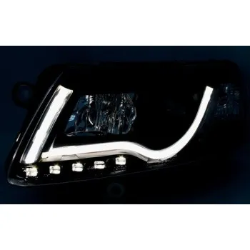 Φανάρια εμπρός Audi A6 4F (2004-2008) led lightbar, χωρίς λάμπες (Η7) - σετ 2τμχ.