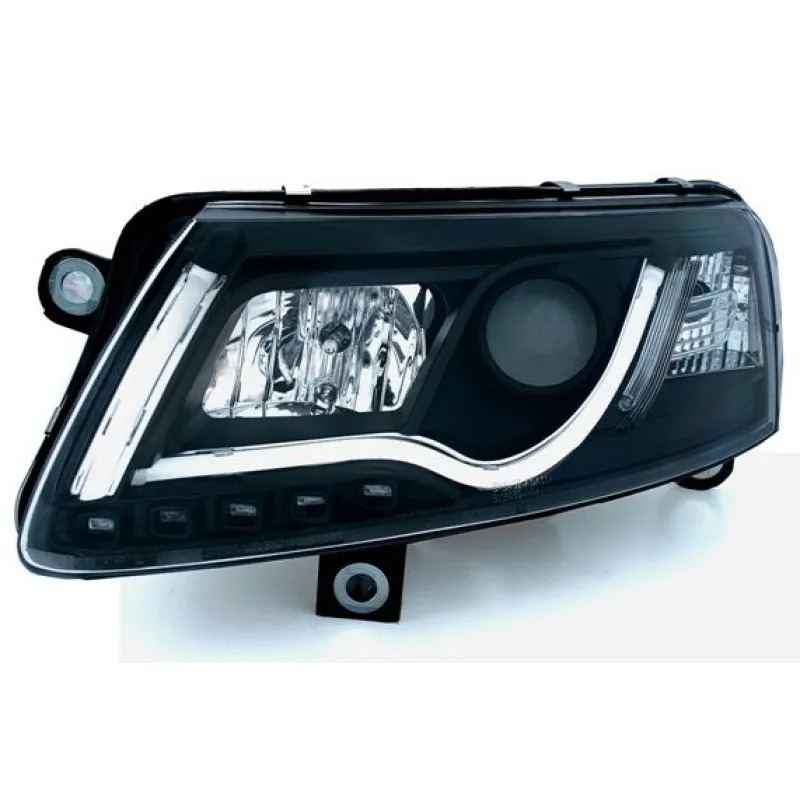Φανάρια εμπρός Audi A6 4F (2004-2008) led lightbar, χωρίς λάμπες (Η7) - σετ 2τμχ.