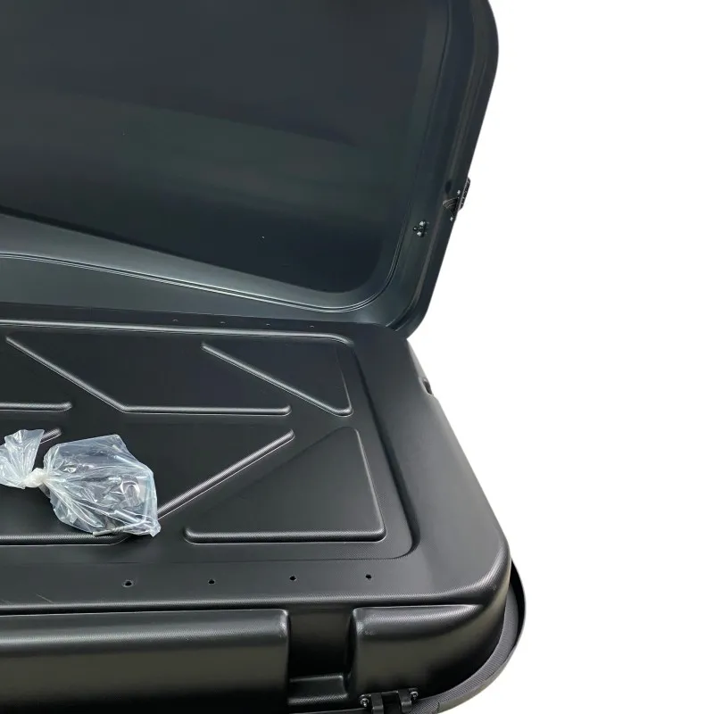Μπαγκαζιέρα οροφής Junior Easy 145x94x40cm με μονόπλευρο άνοιγμα και κλειδί, 420 λίτρα - μαύρη