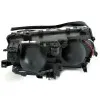 Φανάρια εμπρός BMW E46 sedan (2001-2005) angel eyes - μαύρα , χωρίς λάμπες (Η7) - σετ 2τμχ.