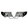 Φανάρια εμπρός Toyota Land Cruiser FJ90 (1996-2003) angel eyes - μαύρα , με λάμπες (Η1) - σετ 2τμχ.