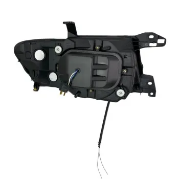 Φανάρια εμπρός Mitsubishi Pajero (2001-2006) - μαύρα , με λάμπες (Η1) - σετ 2τμχ.
