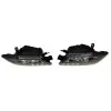 Φανάρια εμπρός Mitsubishi Pajero (2001-2006) angel eyes - μαύρα , με λάμπες (Η1) - σετ 2τμχ.