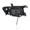 Φανάρια εμπρός Mitsubishi Pajero (2001-2006) angel eyes - μαύρα , με λάμπες (Η1) - σετ 2τμχ.