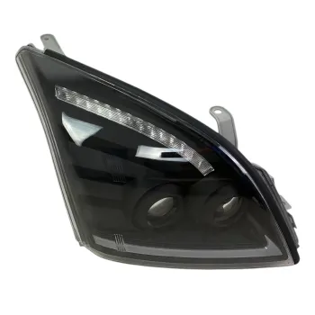 Φανάρια εμπρός Led Toyota Land Cruiser 120 (2003-2009) led - μαύρα , με λάμπες (Η7) - σετ 2τμχ.