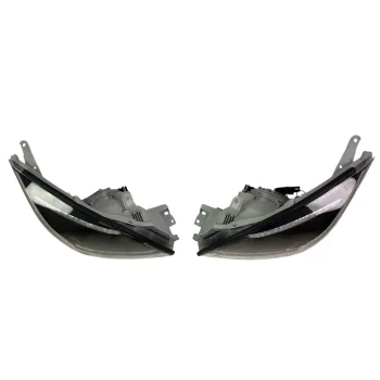 Φανάρια εμπρός Led Toyota Land Cruiser 120 (2003-2009) led - μαύρα , με λάμπες (Η7) - σετ 2τμχ.