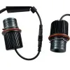 Angel eyes BMW E39 / E60 / E53 X5 / E65 / E87 / E63 40W led - λευκό χρώμα - 2τμχ.