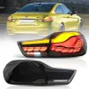Πίσω φανάρια led BMW F32 / F33 / F36 / F82 / F83 (2014-2020) GTS design με τρέχουμενο φλας, φιμέ - σετ 2τμχ.