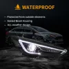 Φανάρια εμπρός Ford Focus (2015-2018) led μαύρα, χωρίς λάμπες (D2S) - σετ 2τμχ.