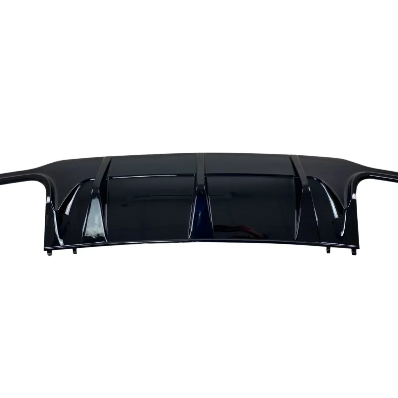 Diffuser Mercedes W204 C-Class (2007-2013) για C63 προφυλακτήρα AMG Style - μαύρο γυαλιστερό