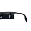 Diffuser Mercedes W204 C-Class (2007-2013) για C63 προφυλακτήρα AMG Style - μαύρο γυαλιστερό