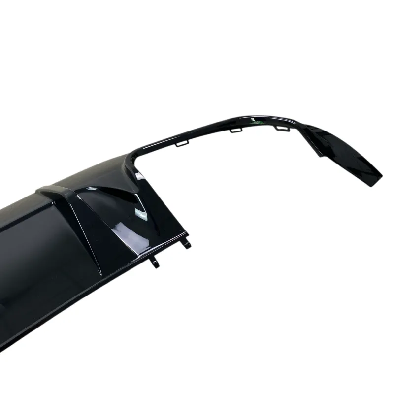 Diffuser Mercedes W204 C-Class (2007-2013) για C63 προφυλακτήρα AMG Style - μαύρο γυαλιστερό