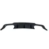 Diffuser Mercedes W204 C-Class (2007-2013) για C63 προφυλακτήρα AMG Style - μαύρο γυαλιστερό