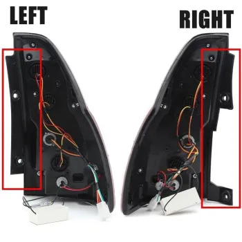 Πίσω φανάρια led Toyota Land Cruiser Prado J120 (2003-2009) - full Led Uprgade to J150 look - κόκκινα / φιμέ τρεχούμενο φλας - σετ 2τμχ.
