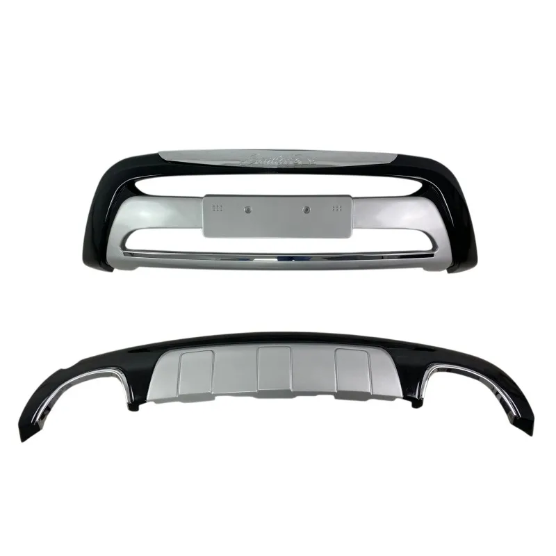 Bull - bar Hyundai Santa Fe (2010-2012) - μαύρα - σετ εμπρός και πίσω