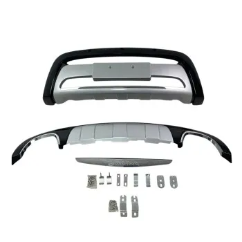 Bull - bar Hyundai Santa Fe (2010-2012) - μαύρα - σετ εμπρός και πίσω