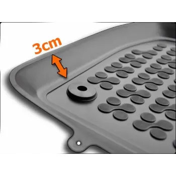 Λαστιχένια πατάκια Mercedes Vito / e-Vito W447 Van (2024+) with an extra material on the driver side τύπου σκαφάκι - 4τμχ., Rezaw Plast