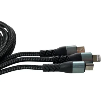 Φορτιστής αυτοκινήτου με 2 θύρες USB και 3 βύσματα