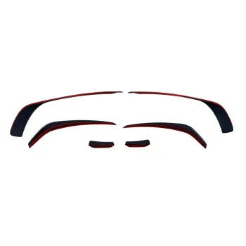 Spoiler εμπρός προφυλακτήρα Mercedes C-Class W204 (2007-2013) - μαύρο γυαλιστερό
