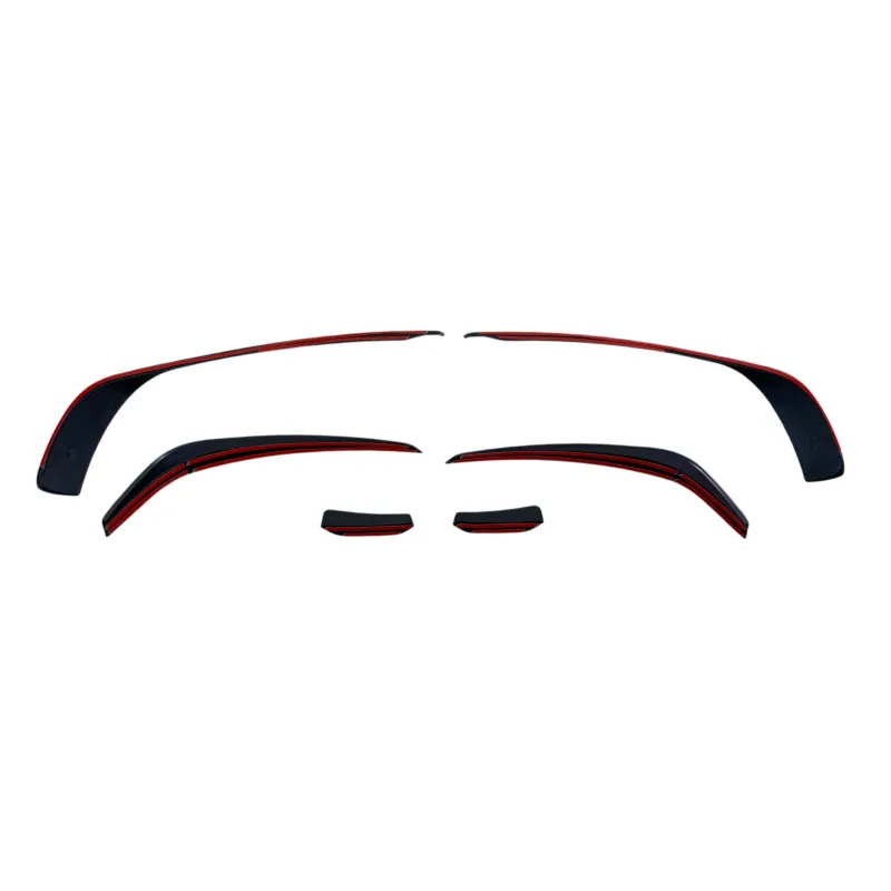 Spoiler εμπρός προφυλακτήρα Mercedes C-Class W204 (2007-2013) - μαύρο γυαλιστερό