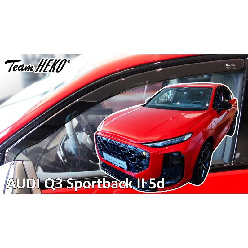 Ανεμοθραύστες Audi Q3 Sportback (2025+) - 2τμχ. εμπρός, Heko