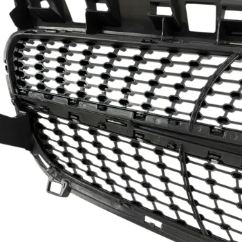 Μάσκα Mercedes W176 A-Class (2013-2015) - Diamond design, μάυρη με πλαίσιο χρωμίου