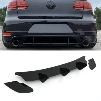 Diffuser προφυλακτήρα Vw Golf 6 GTI - μαύρο γυαλιστερό