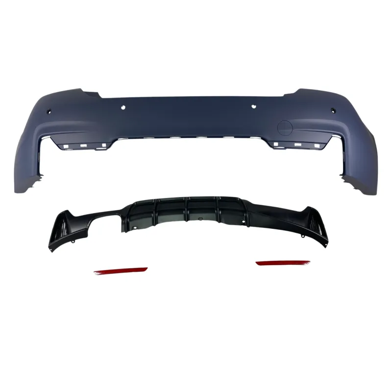 Πίσω προφυλακτήρας BMW F32 / F36 με μονό diffuser - M pack design με ανοίγματα parktronic