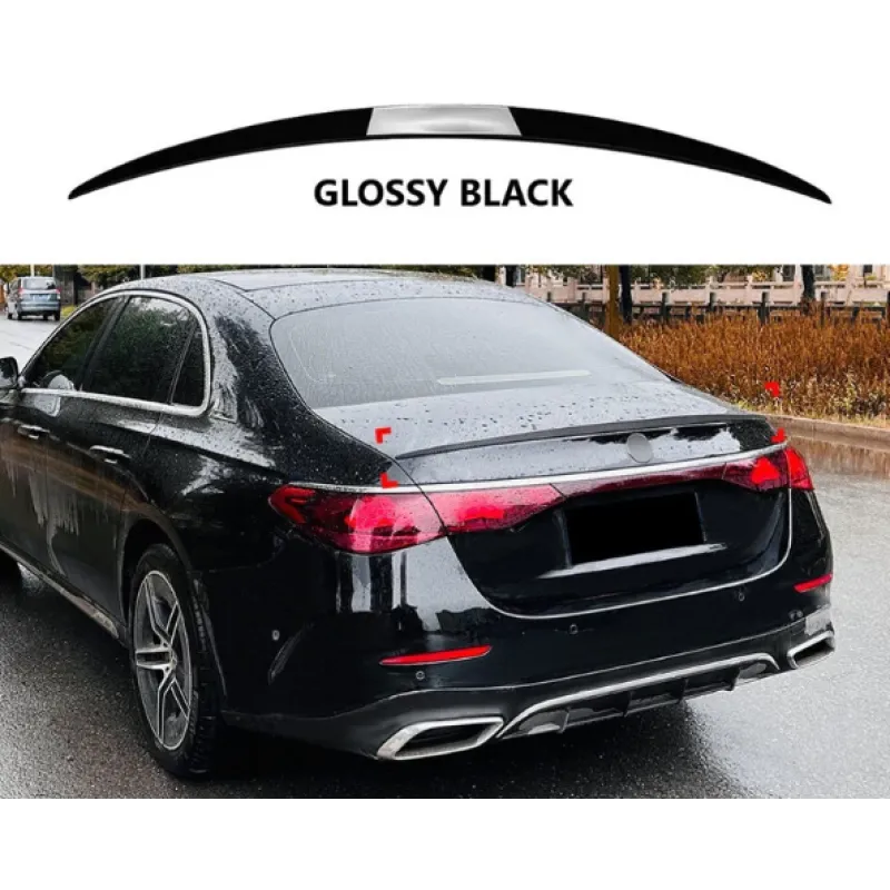 Αεροτομή πορτ-μπαγκάζ Mercedes W214 E-Class (2024+) AMG Style - μαύρη γυαλιστερή