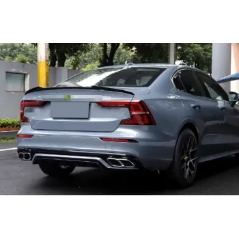 Αεροτομή πορτ-μπαγκάζ Volvo S60 (2019-2022) - μαύρη γυαλιστερή