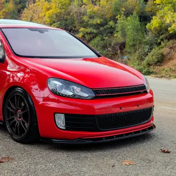 Spoiler προφυλακτήρα Vw Golf 6 GTI - μαύρο γυαλιστερό