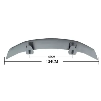 Αεροτομή οροφής universal 134cm και μήκος εγκατάστασης 67cm - μαύρη γυαλιστερή