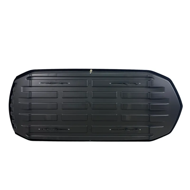 Μπαγκαζιέρα οροφής Junior Strike 199x84x41cm με διπλό άνοιγμα και κλειδί, 480 λίτρα - μαύρη γυαλιστερή