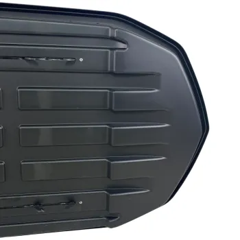 Μπαγκαζιέρα οροφής Junior Strike 199x84x41cm με διπλό άνοιγμα και κλειδί, 480 λίτρα - μαύρη γυαλιστερή