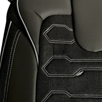 3D Δερμάτινα καλύμματα καθισμάτων Streetech Sport SP11 - μαύρο χρώμα