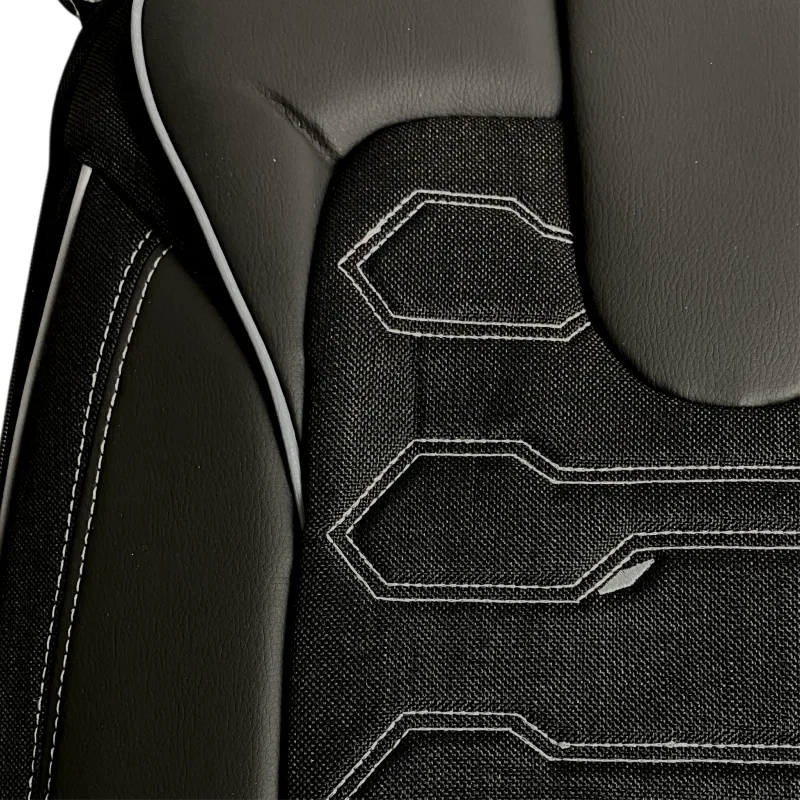 3D Δερμάτινα καλύμματα καθισμάτων Streetech Sport SP11 - μαύρο χρώμα
