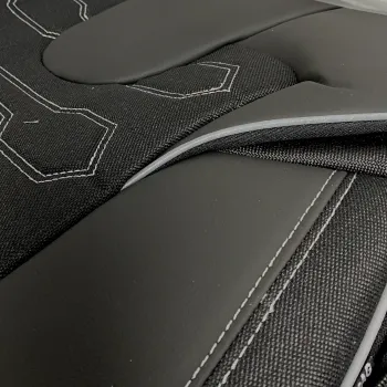 3D Δερμάτινα καλύμματα καθισμάτων Streetech Sport SP11 - μαύρο χρώμα