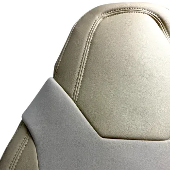 3D Δερμάτινα καλύμματα καθισμάτων Fiat Ducato (2018+) τροχόσπιτο μπεζ χρώμα - 2τμχ.