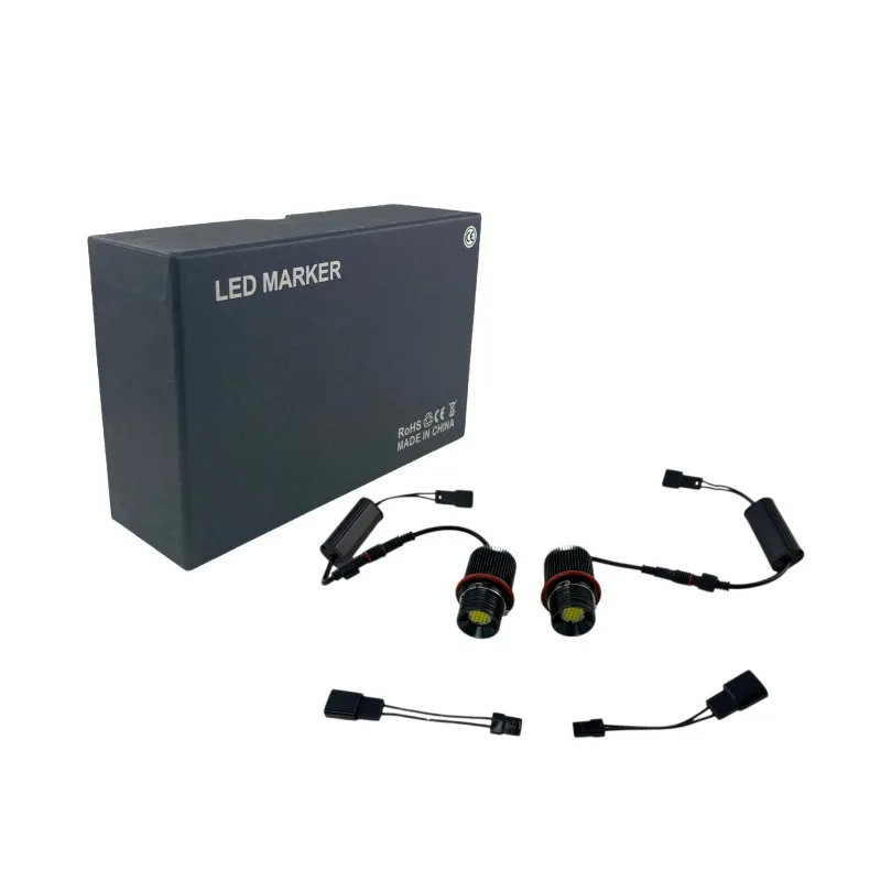 Angel eyes BMW E39 / E60 / E53 X5 / E65 / E87 / E63 160W led - λευκό χρώμα, 7000 lumen - 2τμχ.