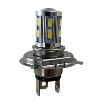 Led λάμπα H4, H4 με 16 led και προτζέκτορα - 1τμχ.