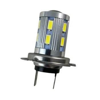 Led λάμπα H7 με 16 led και προτζέκτορα - 1τμχ.