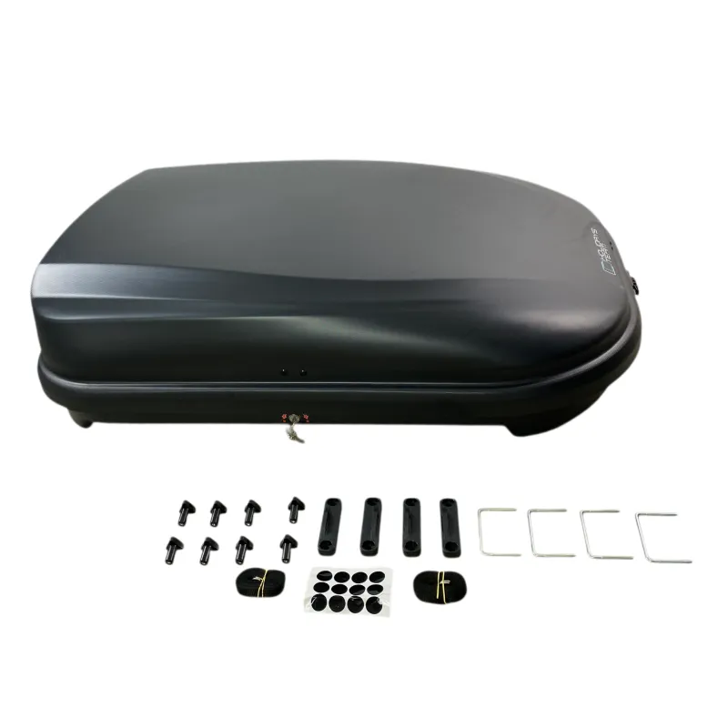 Μπαγκαζιέρα οροφής Junior FL 125x90x34cm με μονόπλευρο άνοιγμα και κλειδί, 320 λίτρα - μαύρη