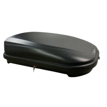 Μπαγκαζιέρα οροφής Junior FL 125x90x34cm με μονόπλευρο άνοιγμα και κλειδί, 320 λίτρα - μαύρη