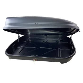 Μπαγκαζιέρα οροφής Junior FL 125x90x34cm με μονόπλευρο άνοιγμα και κλειδί, 320 λίτρα - μαύρη