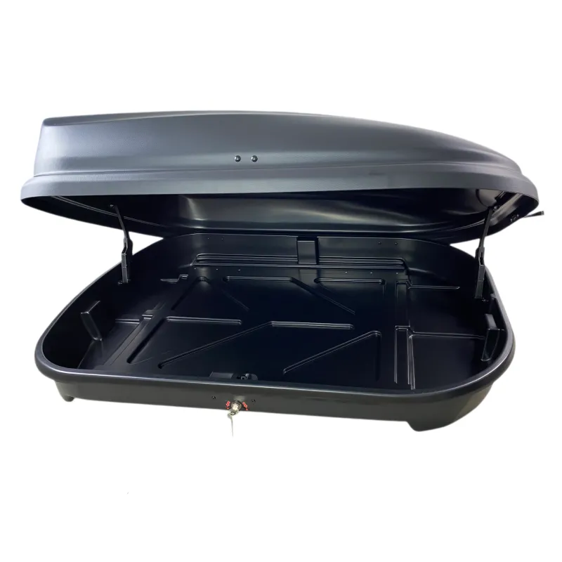 Μπαγκαζιέρα οροφής Junior FL 125x90x34cm με μονόπλευρο άνοιγμα και κλειδί, 320 λίτρα - μαύρη