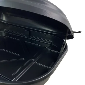 Μπαγκαζιέρα οροφής Junior FL 125x90x34cm με μονόπλευρο άνοιγμα και κλειδί, 320 λίτρα - μαύρη